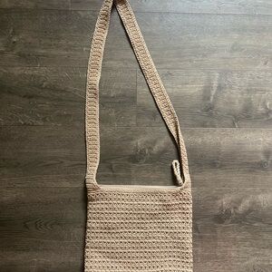 The Sak Tan Crochet Shoulder Bag
